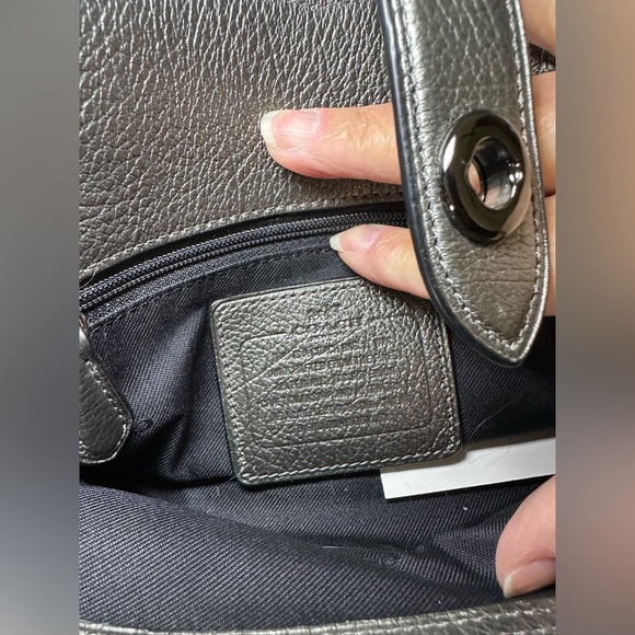 Coach Grey Leather Satchel with Matching Wristlet - Picture 8 of 8